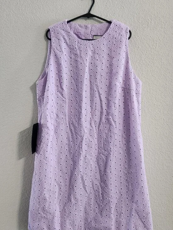 Tuckernuck Women’s Large Lavender Eyelet Sleeveless Folly Dress NWT - Picture 6 of 9
